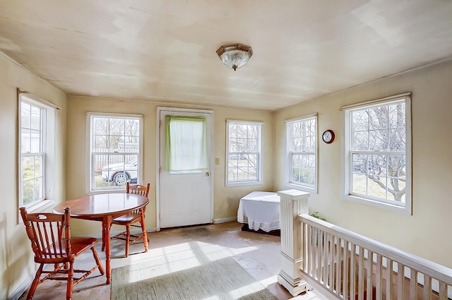 view of sunroom