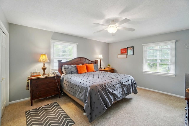 2357 London Dr, Lima, OH 45805 - carpeted bedroom featuring baseboards and ceiling fan