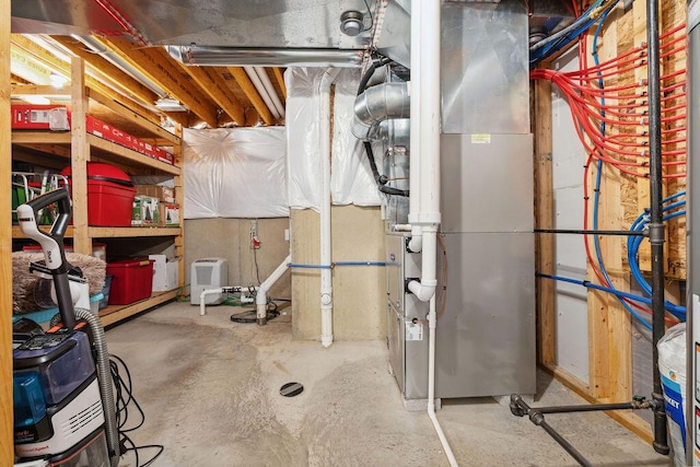 2306 Larkspur Dr, Troy, OH 45373 - unfinished below grade area featuring heating unit