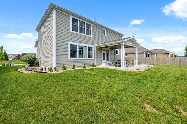 2306 Larkspur Dr, Troy, OH 45373 - rear view of house with a patio
