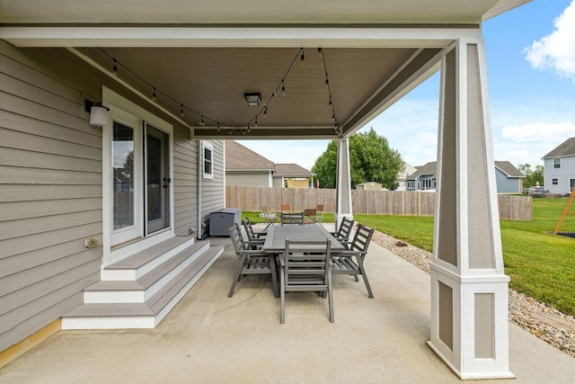2306 Larkspur Dr, Troy, OH 45373 - view of patio with outdoor dining space and entry steps