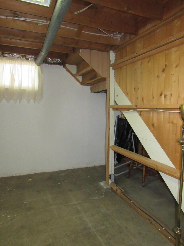 view of basement