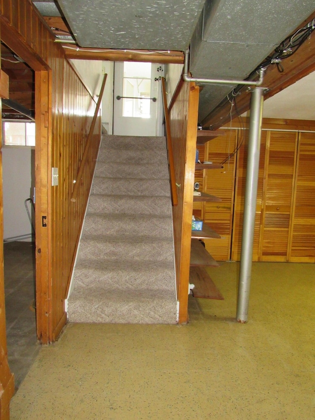 view of stairs