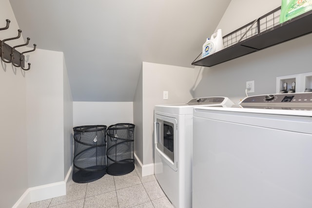 7933 Hickory Ave, Russells Point, OH 43348 - laundry room featuring washer and clothes dryer and baseboards