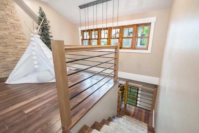 7933 Hickory Ave, Russells Point, OH 43348 - staircase featuring wood finished floors and plenty of natural light
