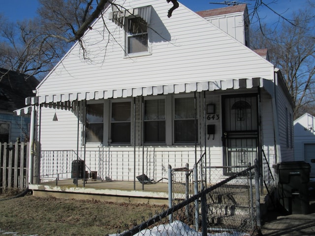 view of front of home