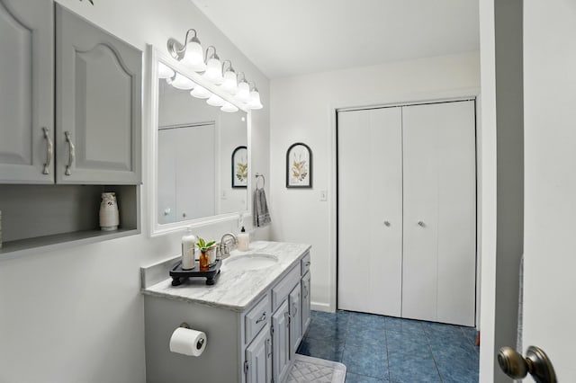 115 Deer Run Rd, Urbana, OH 43078 - bathroom with vanity and tile patterned flooring