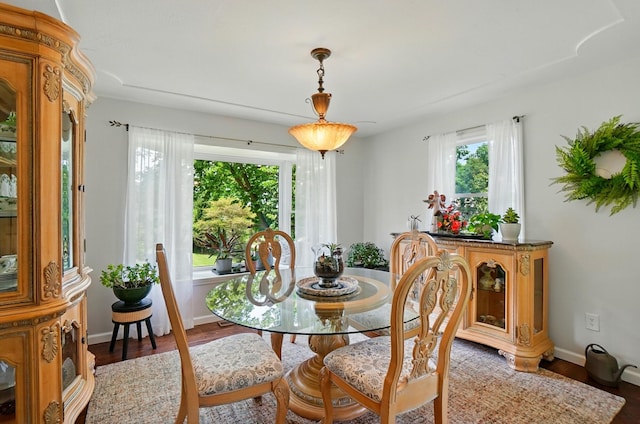 115 Deer Run Rd, Urbana, OH 43078 - dining room featuring wood finished floors