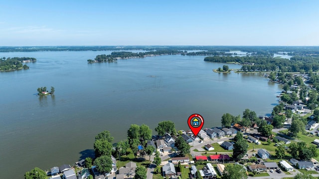 7535 Township Rd 269, Russells Point, OH 43348 - aerial perspective of suburban area featuring a nearby body of water