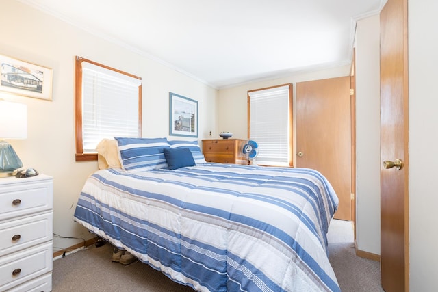 7535 Township Rd 269, Russells Point, OH 43348 - carpeted bedroom with crown molding