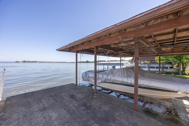 7535 Township Rd 269, Russells Point, OH 43348 - dock area featuring boat lift and a water view