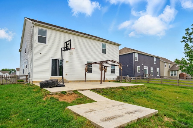 1087 Ayrshire Dr, Columbus, OH 43207 - rear view of house featuring a patio area, a pergola, and cooling unit