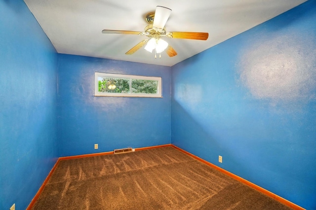 70 Helen St, Enon, OH 45323 - carpeted empty room featuring baseboards and ceiling fan