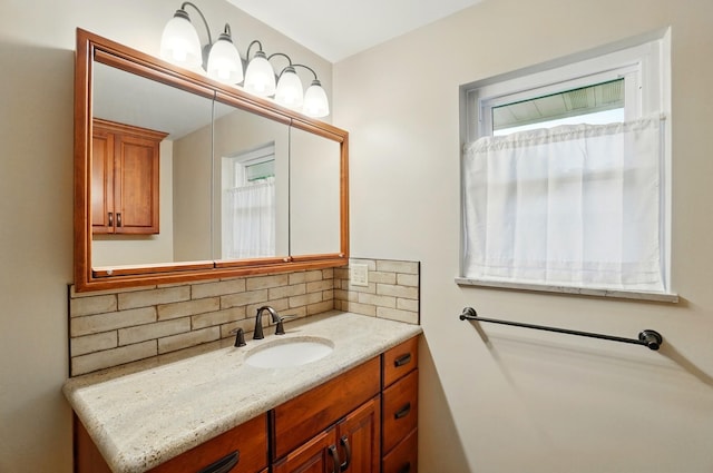 70 Helen St, Enon, OH 45323 - bathroom featuring tasteful backsplash and vanity