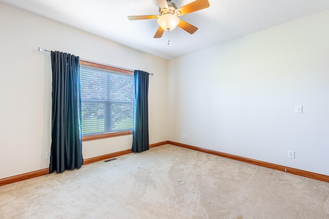 11370 Crottinger Rd, Plain City, OH 43064 - carpeted empty room featuring ceiling fan and baseboards