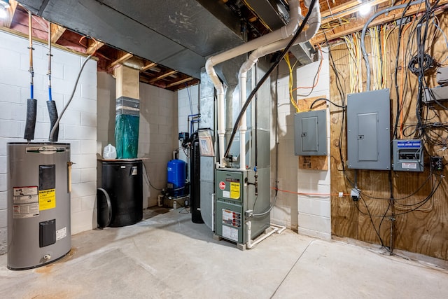 11370 Crottinger Rd, Plain City, OH 43064 - utilities featuring electric water heater, electric panel, and heating unit