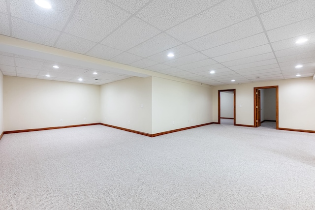 11370 Crottinger Rd, Plain City, OH 43064 - finished below grade area featuring carpet floors, baseboards, and recessed lighting