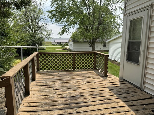 210 E Second St, Rockford, OH 45882 - view of wooden deck