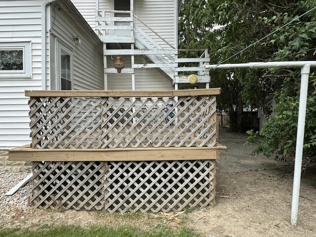210 E Second St, Rockford, OH 45882 - view of wooden terrace