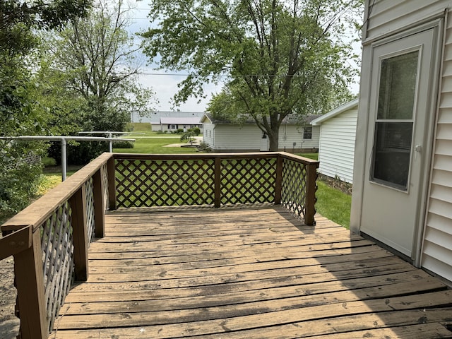210 E Second St, Rockford, OH 45882 - view of wooden deck