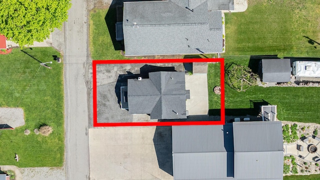 11068 Big Bear Path, Lakeview, OH 43331 - aerial view of property and surrounding area with property boundaries highlighted