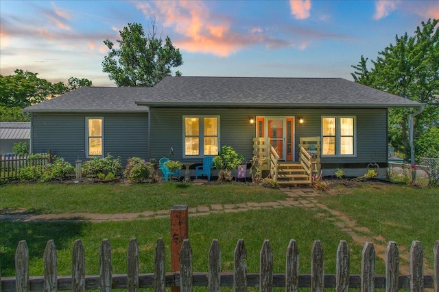 10474 Columbus St, East Liberty, OH 43319 - single story home with covered porch and a shingled roof