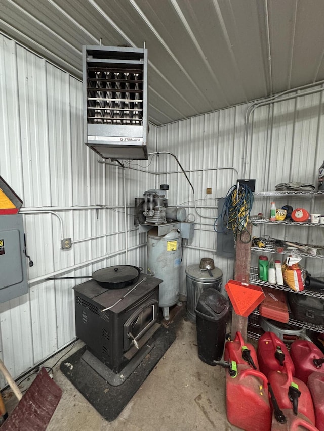 18866 Weimert School Rd, Wapakoneta, OH 45895 - storage area featuring a heating unit