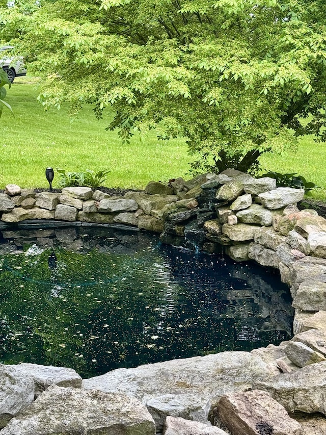 18866 Weimert School Rd, Wapakoneta, OH 45895 - view of yard with a small pond