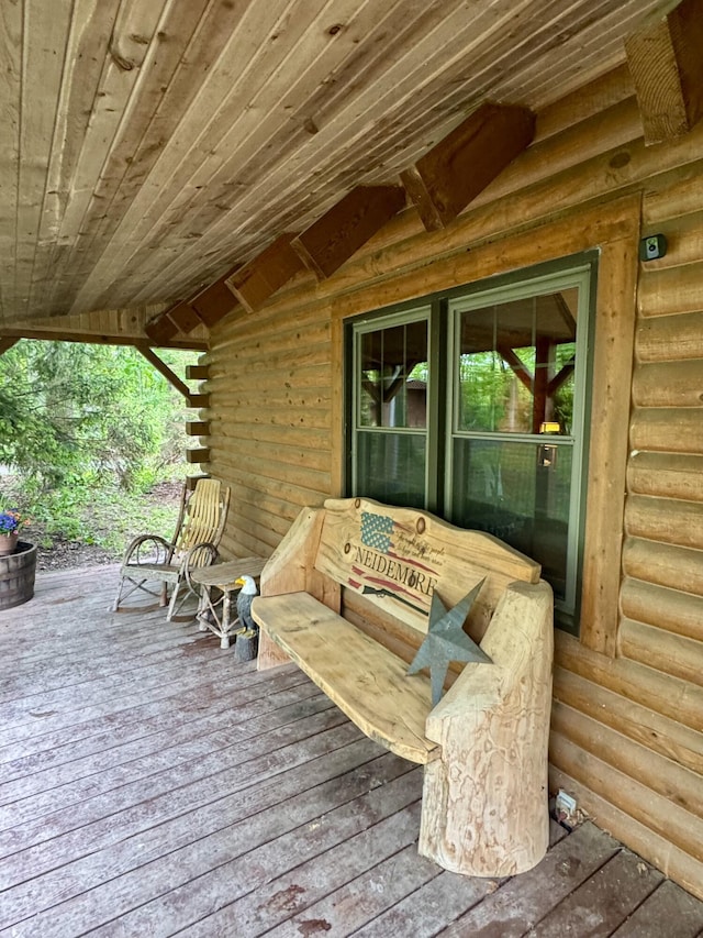 18866 Weimert School Rd, Wapakoneta, OH 45895 - view of wooden terrace