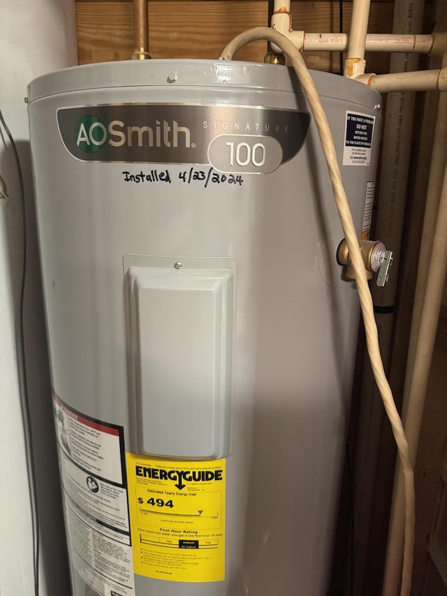 18866 Weimert School Rd, Wapakoneta, OH 45895 - utility room featuring water heater