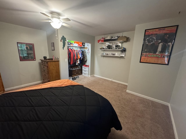 18866 Weimert School Rd, Wapakoneta, OH 45895 - carpeted bedroom with ceiling fan and baseboards