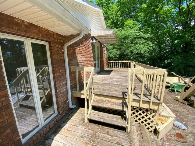 2700 Myeerah Trl, West Liberty, OH 43357 - wooden terrace with view of scattered trees