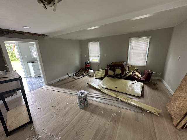 280 Elm S St, Lakeview, OH 43331 - living area with wood finished floors and baseboards