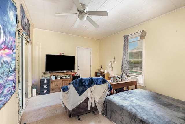 815 Mckaig Ave, Troy, OH 45373 - carpeted bedroom with ceiling fan