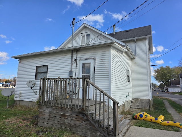 view of rear view of property