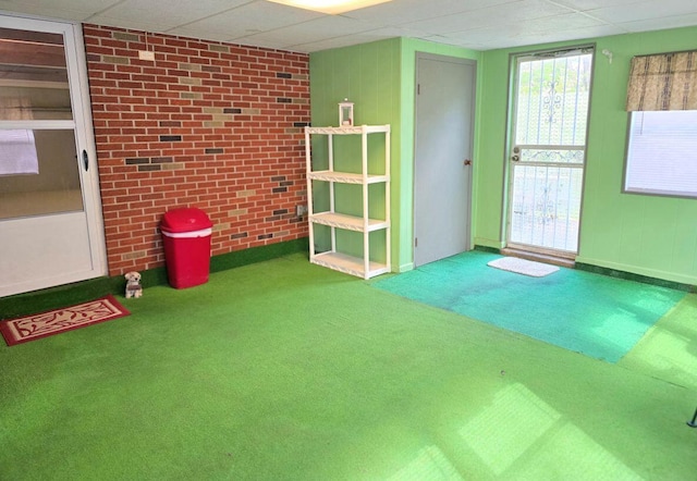 1134 Cedarview Dr, Springfield, OH 45503 - unfurnished room featuring carpet floors and a drop ceiling