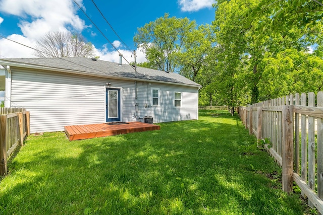 4209 State Route 41, Troy, OH 45373 - rear view of house with a wooden deck and a shingled roof