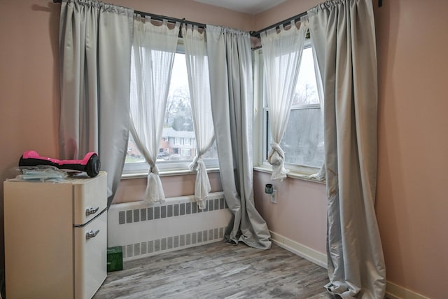 utility room with radiator