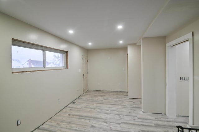 interior space with light wood-type flooring