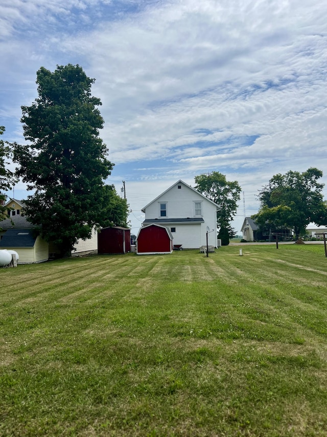 9969 State Route 49, Rockford, OH 45882 - view of grassy yard with an outdoor structure