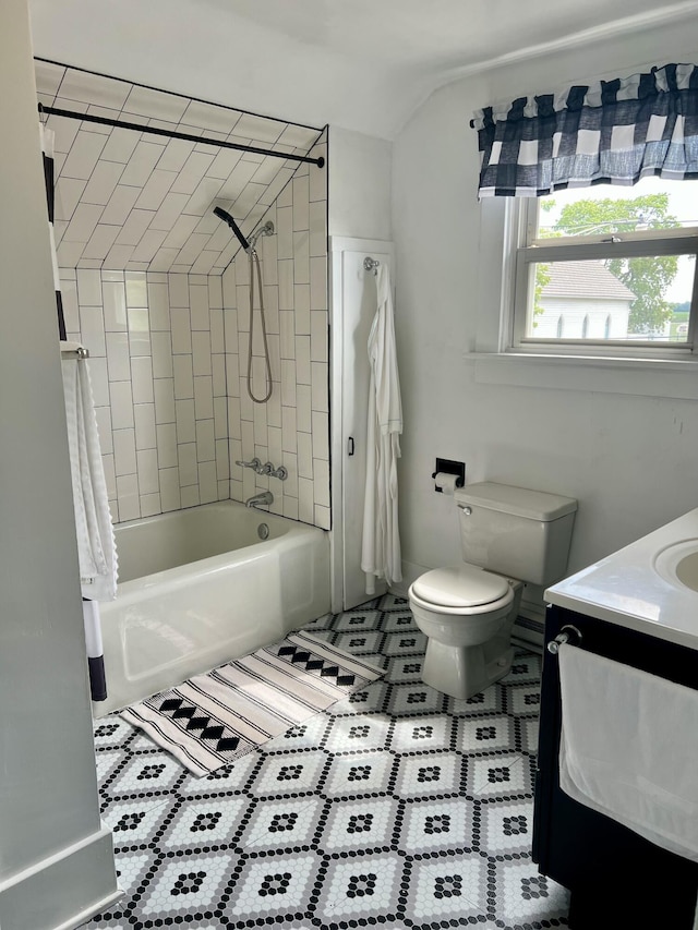 9969 State Route 49, Rockford, OH 45882 - full bathroom with shower / tub combo with curtain, vanity, and tile patterned flooring