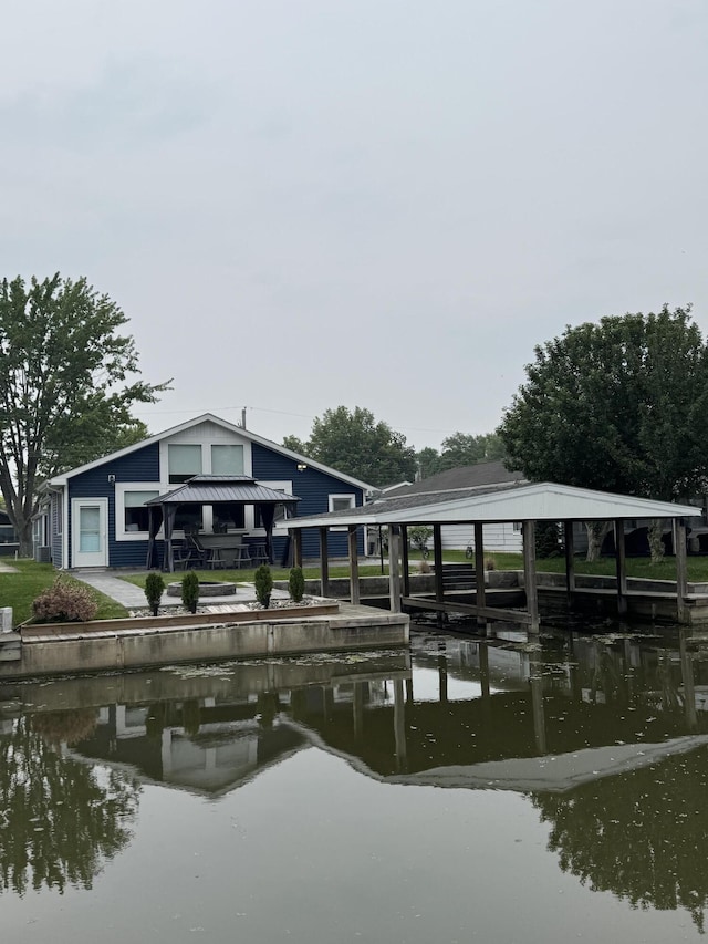 11546 Horseshoe Channel Dr, Lakeview, OH 43331 - dock area with a water view
