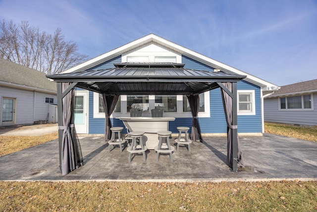 11546 Horseshoe Channel Dr, Lakeview, OH 43331 - view of patio featuring a gazebo