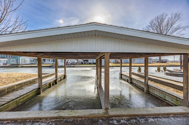 view of dock