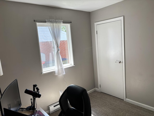 1353 Lee Rd, Troy, OH 45373 - carpeted home office featuring baseboards