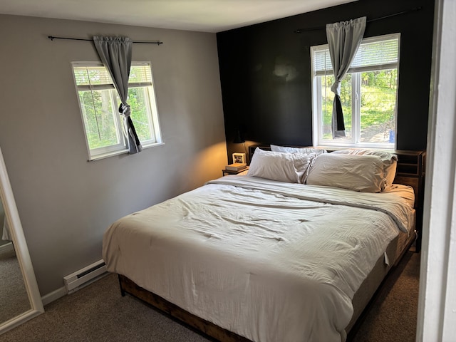 1353 Lee Rd, Troy, OH 45373 - carpeted bedroom featuring baseboard heating