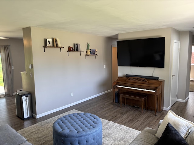1353 Lee Rd, Troy, OH 45373 - living area featuring wood finished floors and baseboards