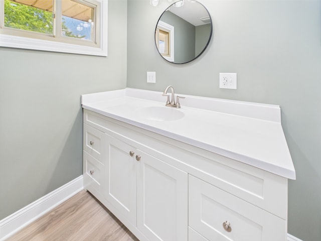 1430 E Union City Pike E, Union City Pike, Winchester, IN 47394 - bathroom with vanity and wood finished floors