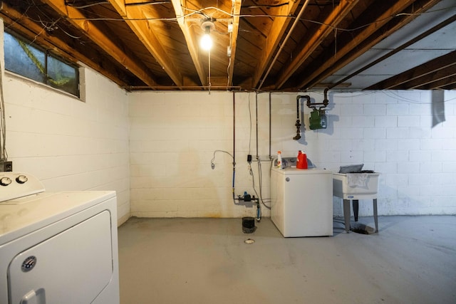 1706 N Fountain Blvd, Springfield, OH 45504 - unfinished basement with gas meter and a sink
