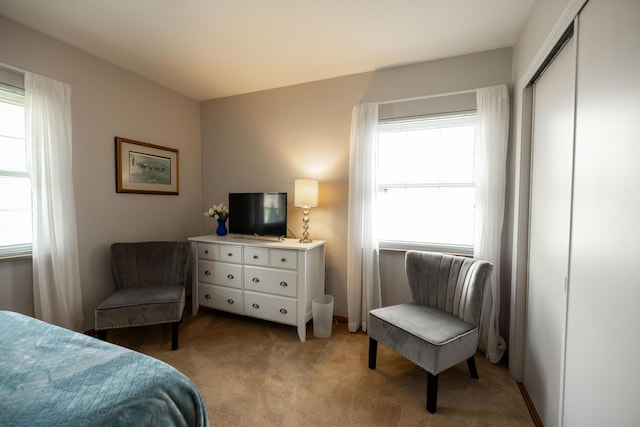 1706 N Fountain Blvd, Springfield, OH 45504 - bedroom with multiple windows, light colored carpet, and a closet
